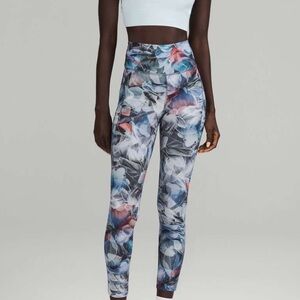 NWT $128 Lululemon Fast & Free HR Tight‎ 25"  Luminescent Floral Multi